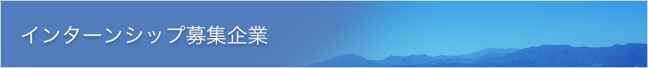 インターンシップ募集企業
